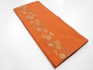 アンティーク　花模様織り出し丸帯(材料)
